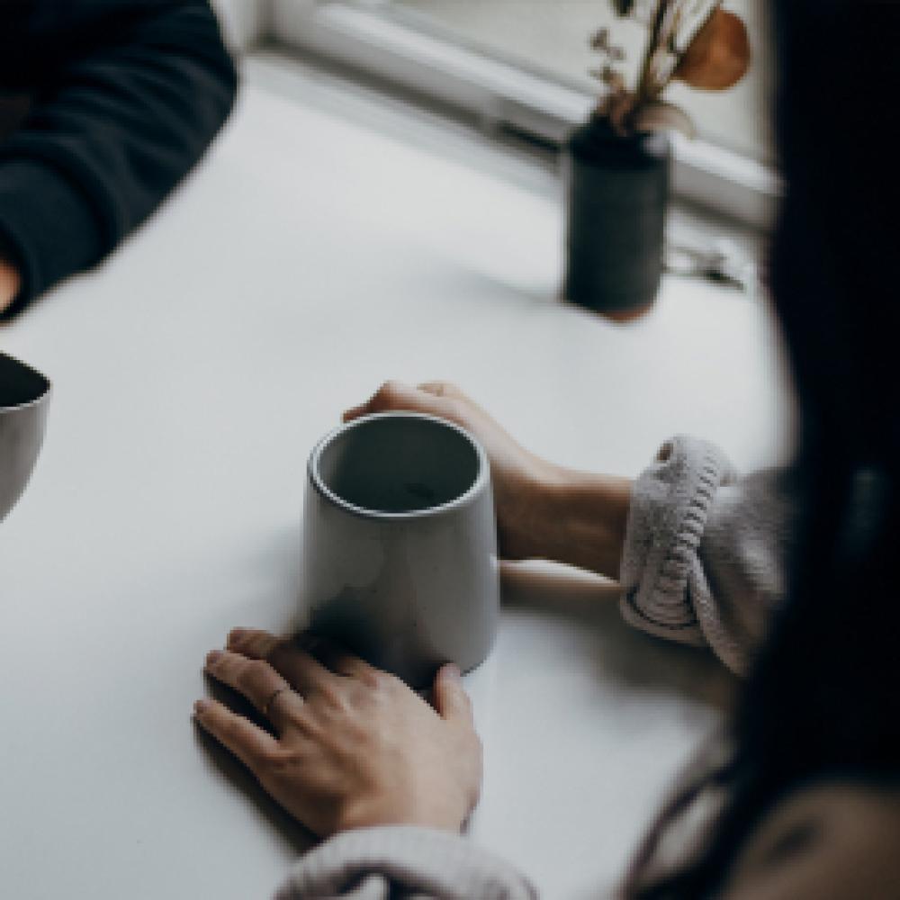 discussion over coffee